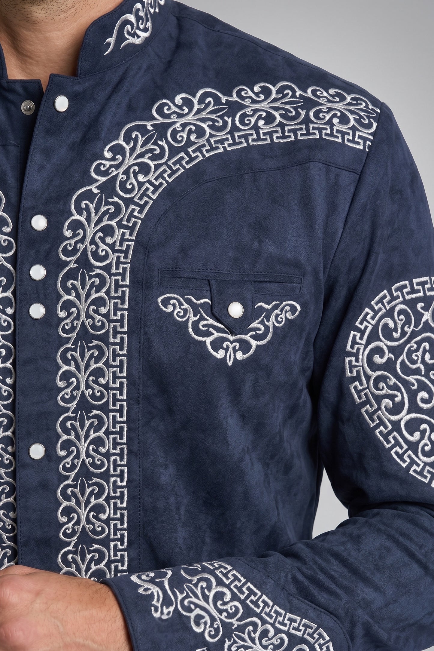 Camisa Corazón Marino Plata