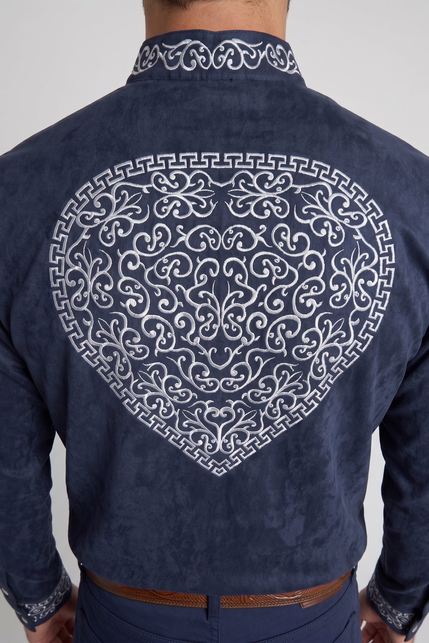 Camisa Corazón Marino Plata