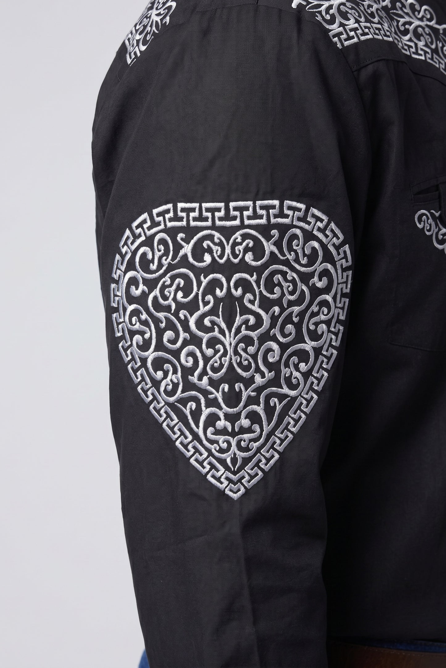 Camisa Corazón Negro Plata