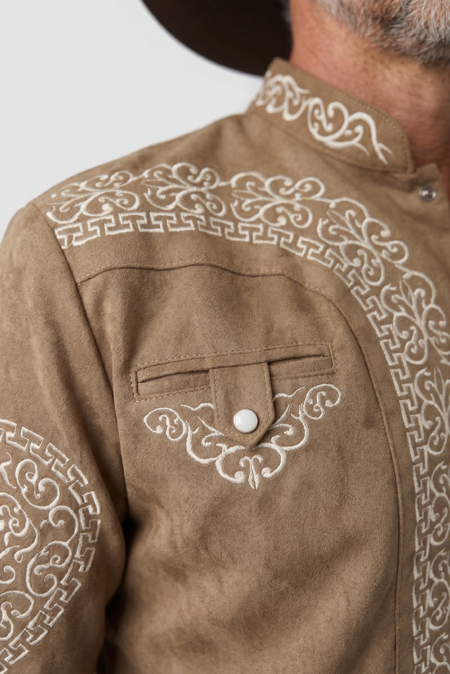 Camisa Corazón Topo Hueso