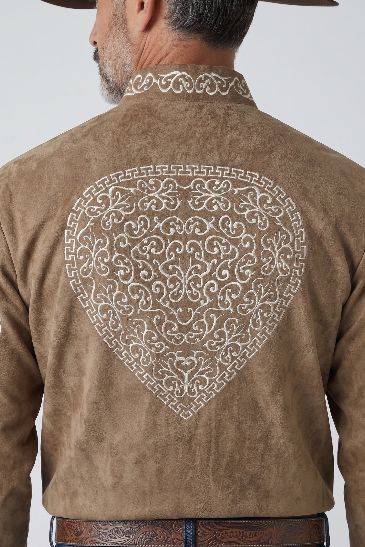 Camisa Corazón Topo Hueso
