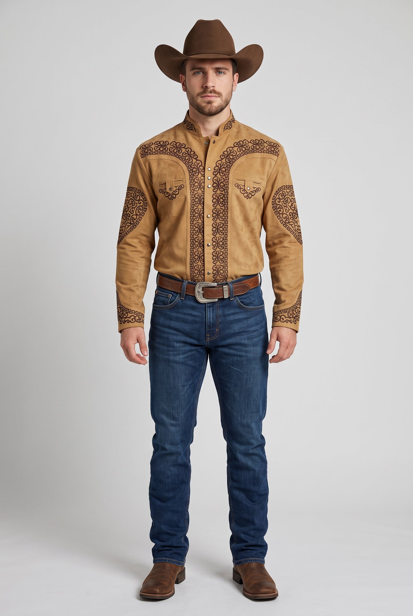 Camisa Corazón Camel Choco