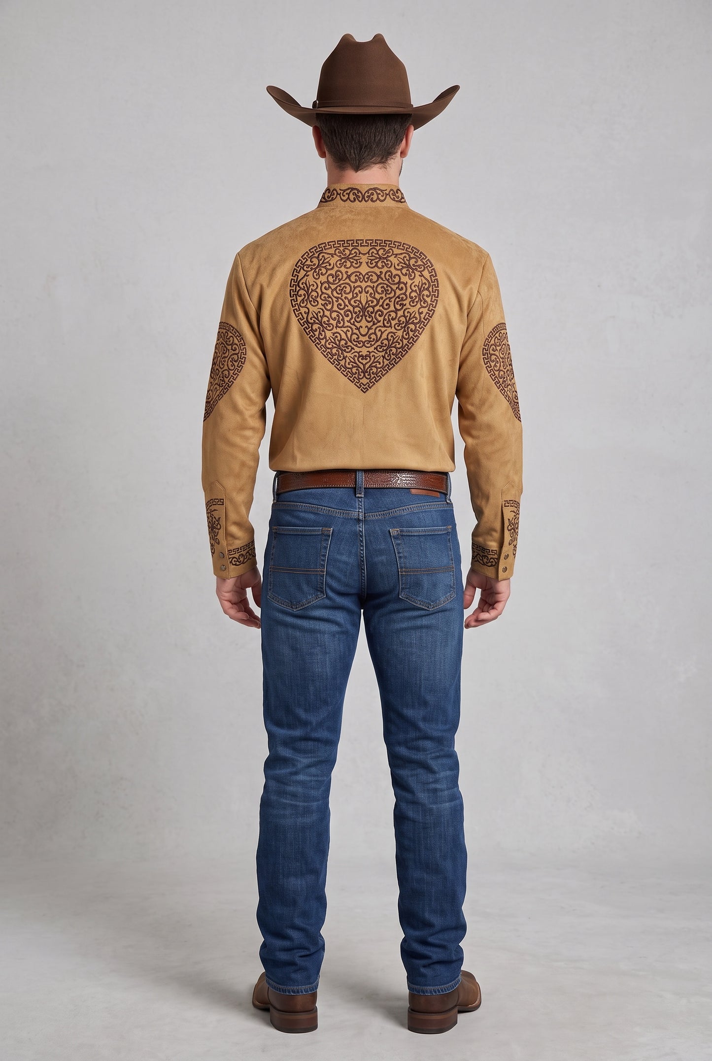 Camisa Corazón Camel Choco