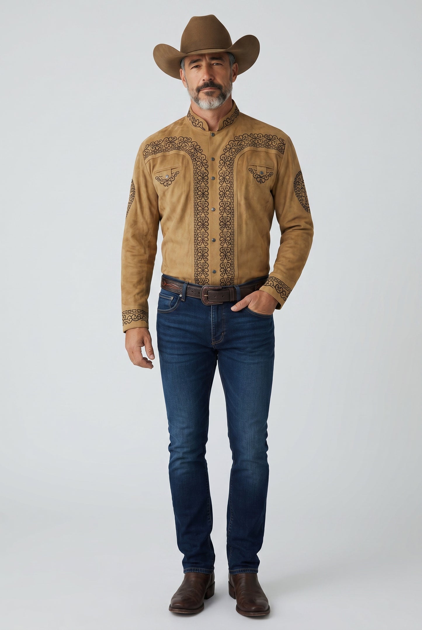 Camisa Corazón Camel Choco