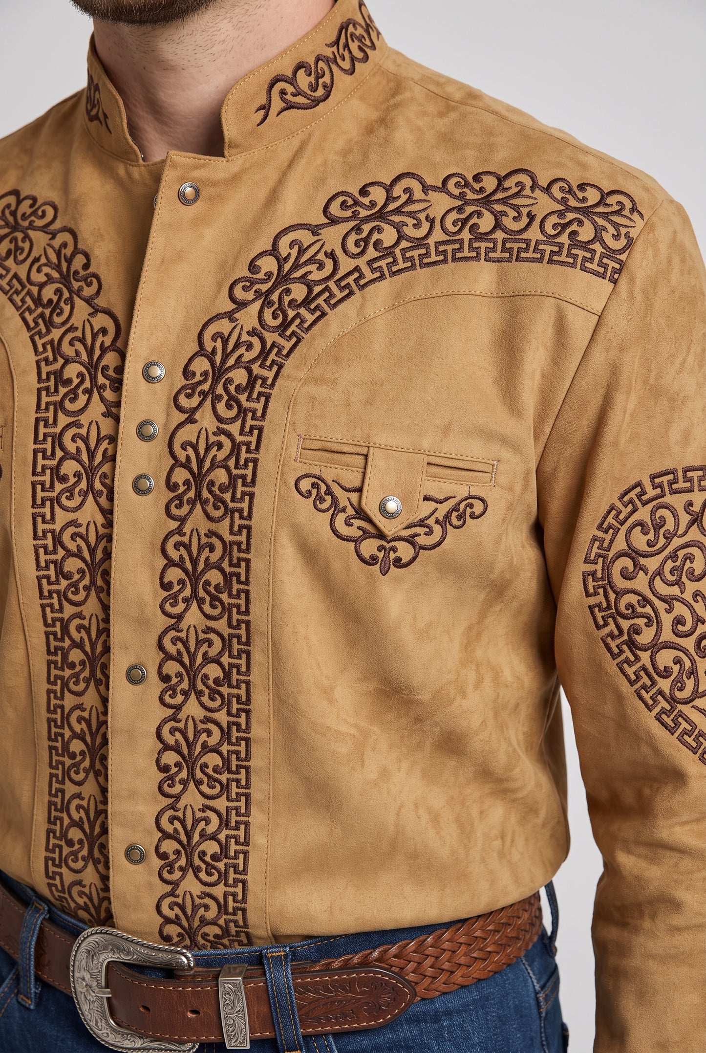Camisa Corazón Camel Choco