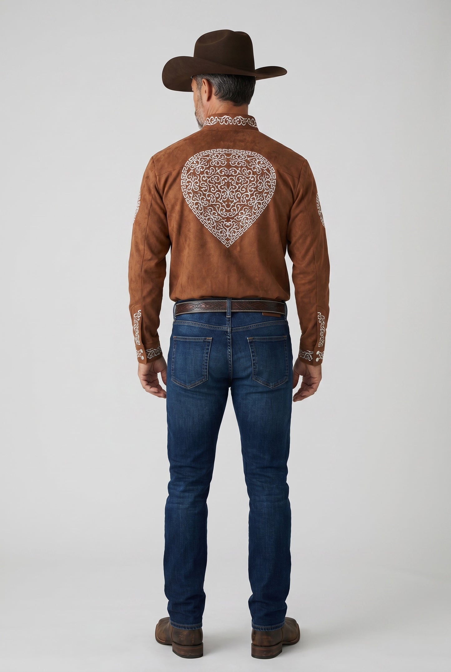 Camisa Corazón Ladrillo Hueso