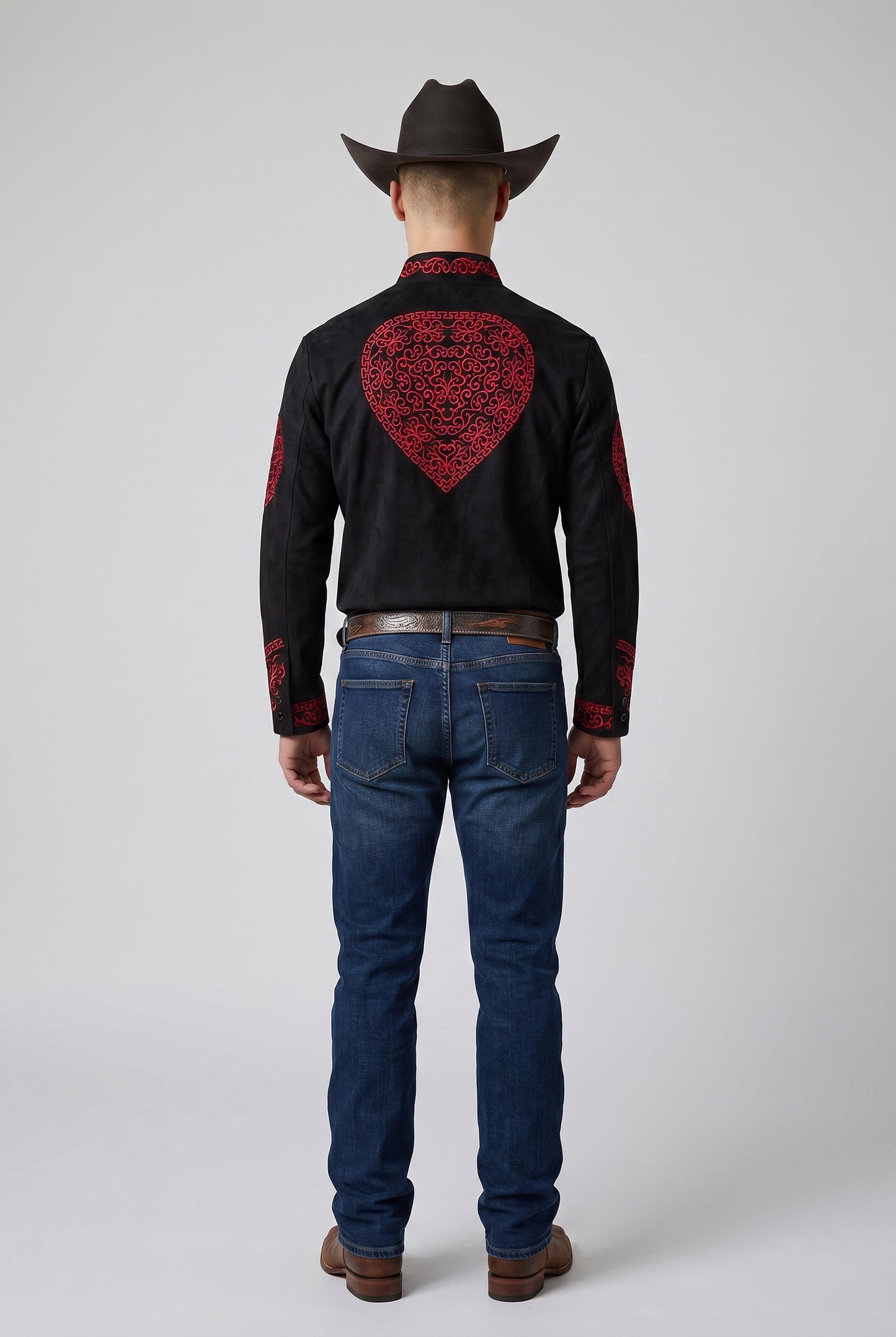 Camisa Corazón Negro Rojo