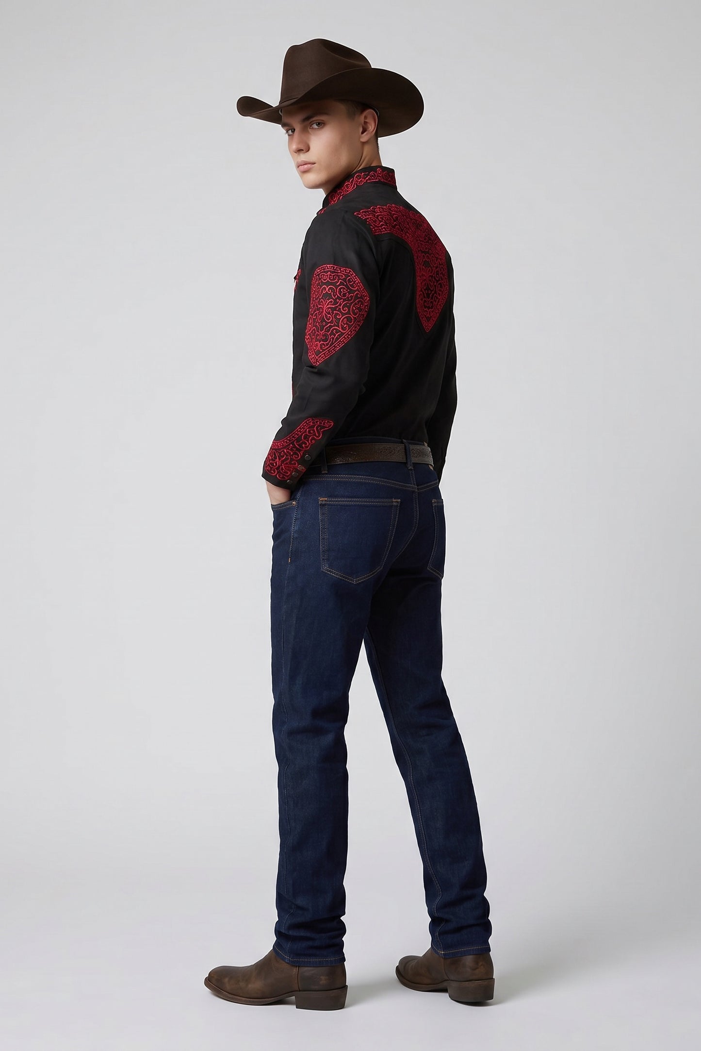 Camisa Corazón Negro Rojo