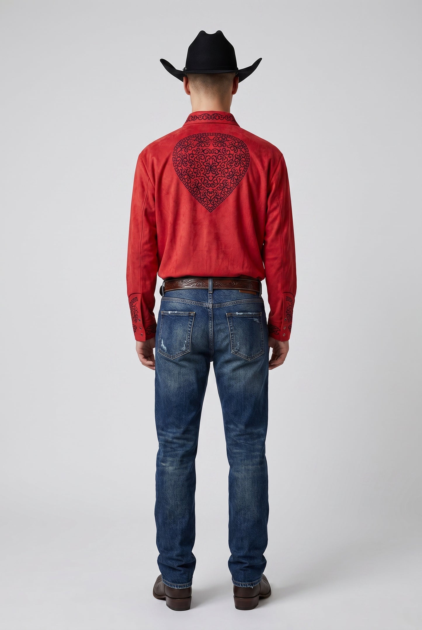 Camisa Corazón Rojo Negro