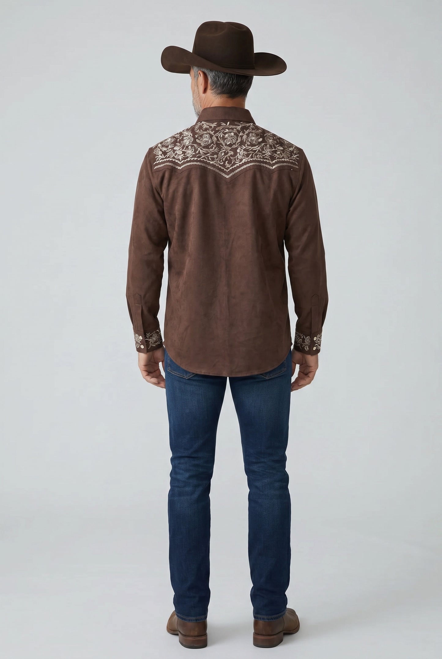 Camisa Flores Choco Hueso