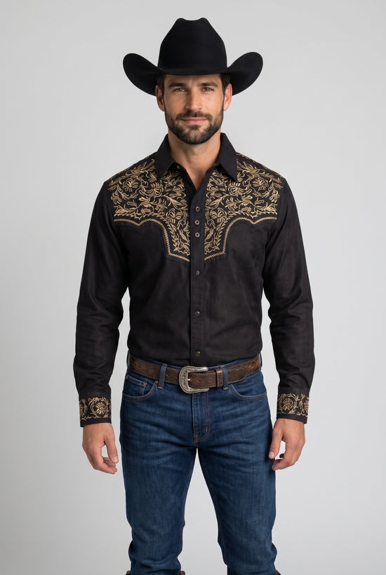 Camisa Floral Negra Oro: Elegancia y Estilo para Cada Ocasión
