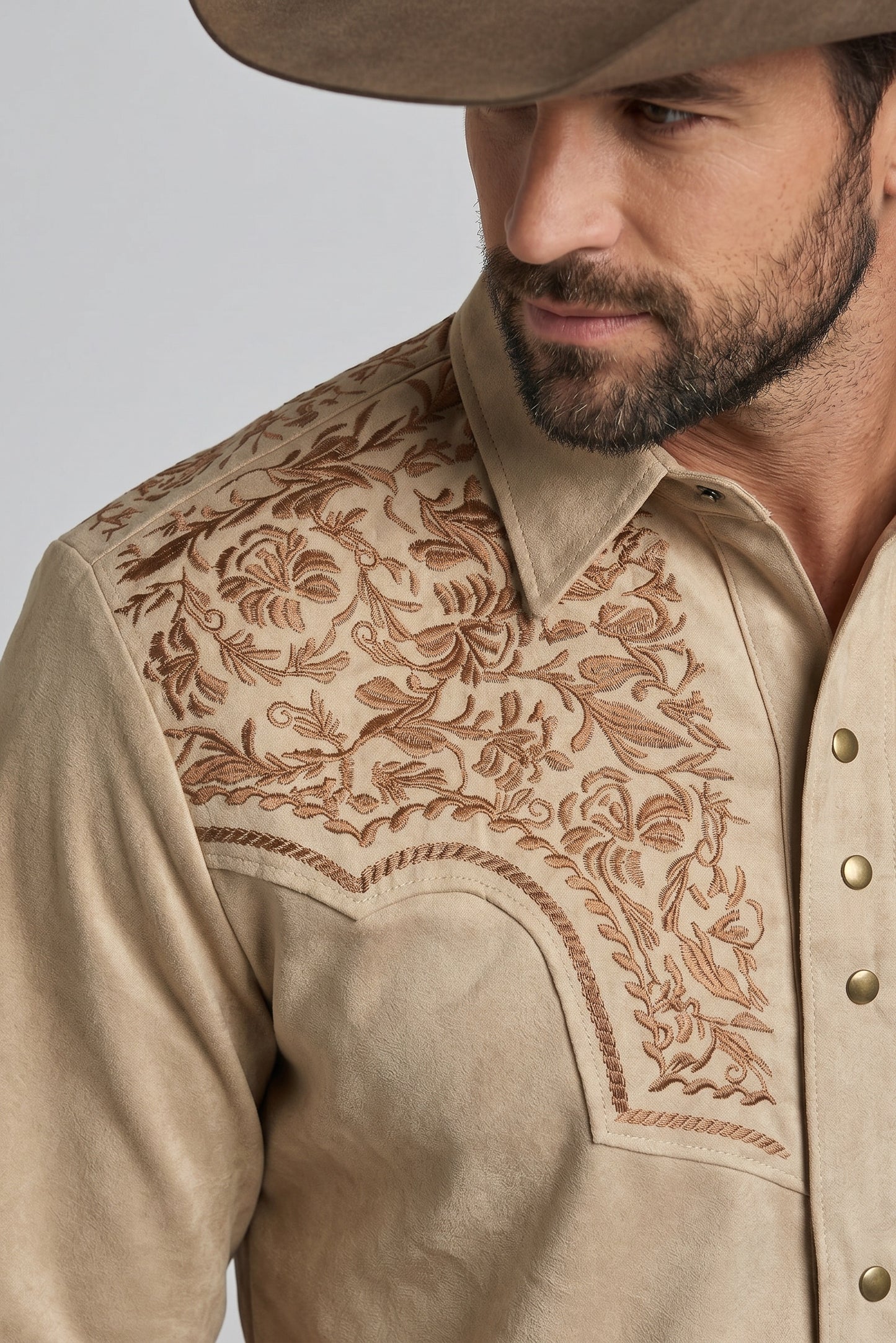 Camisa Flores Arena Cobre