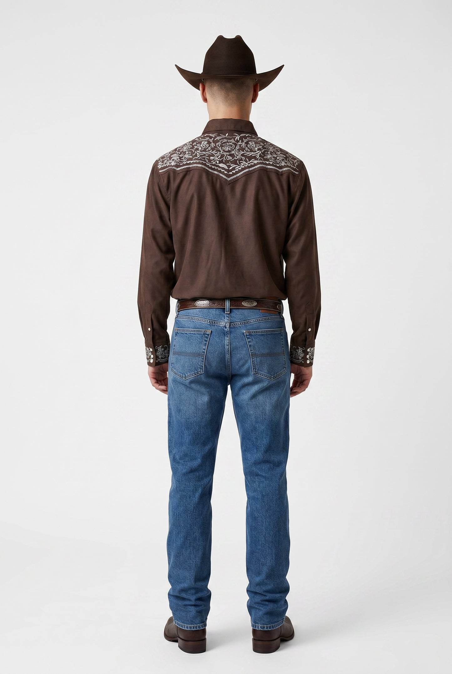 Camisa Flores Choco Hueso