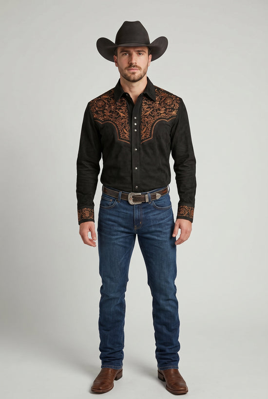 Camisa Floral Negra: Elegancia y Versatilidad en Cada Ocasión