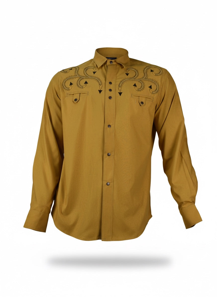 Camisa Hiedra Mostaza