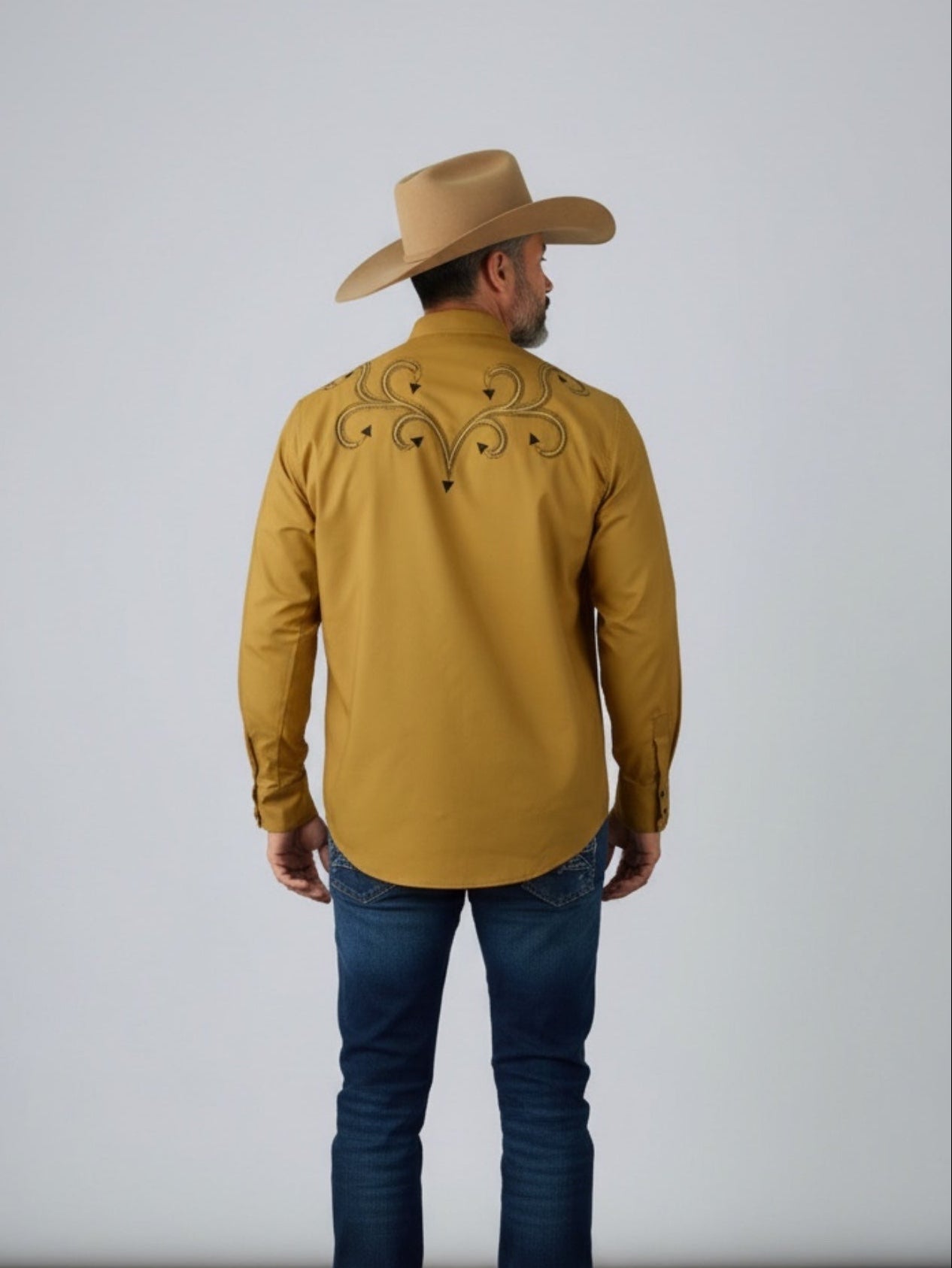 Camisa Hiedra Mostaza