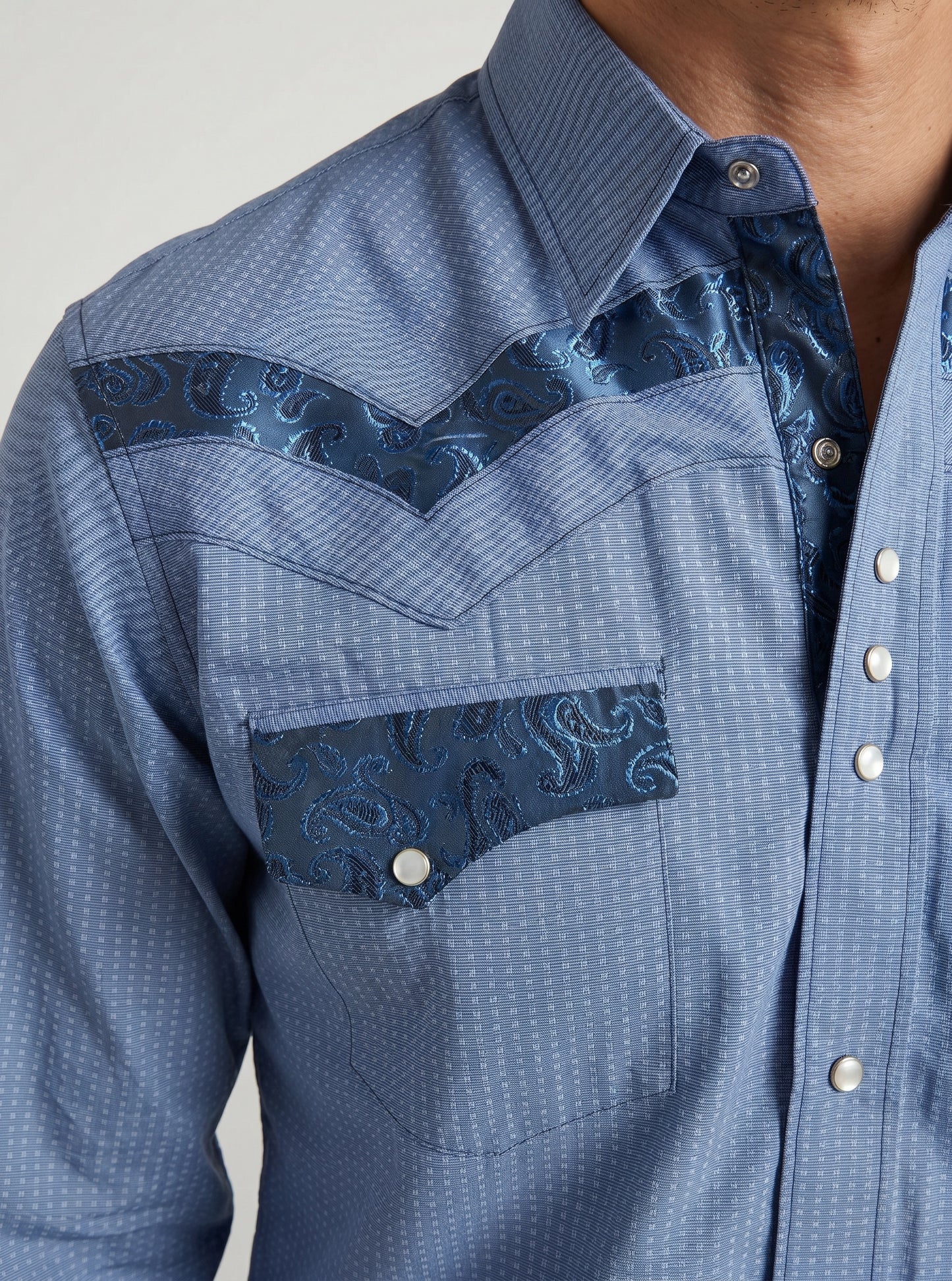 Camisa Rodeo Azul Celeste