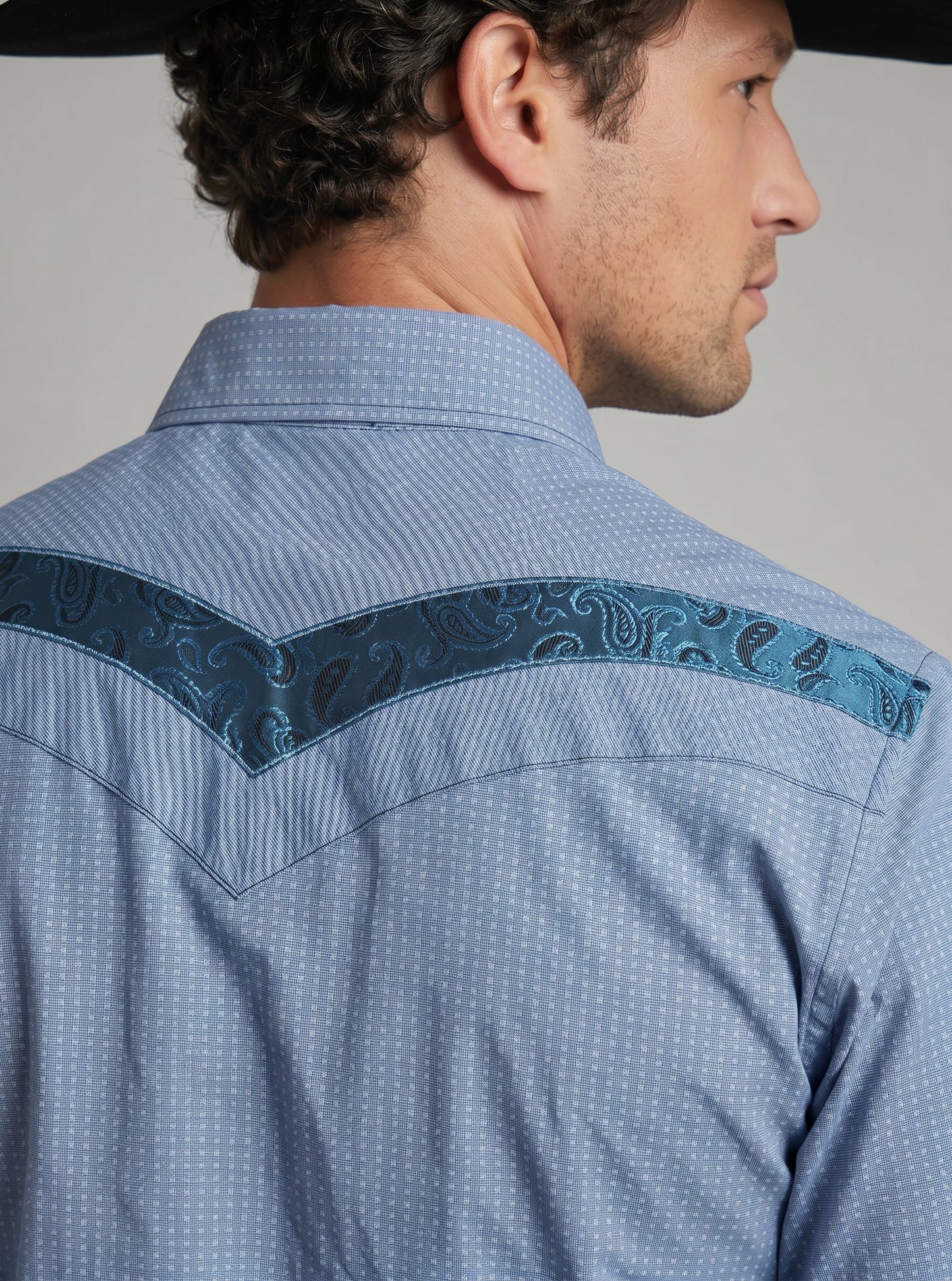 Camisa Rodeo Azul Celeste