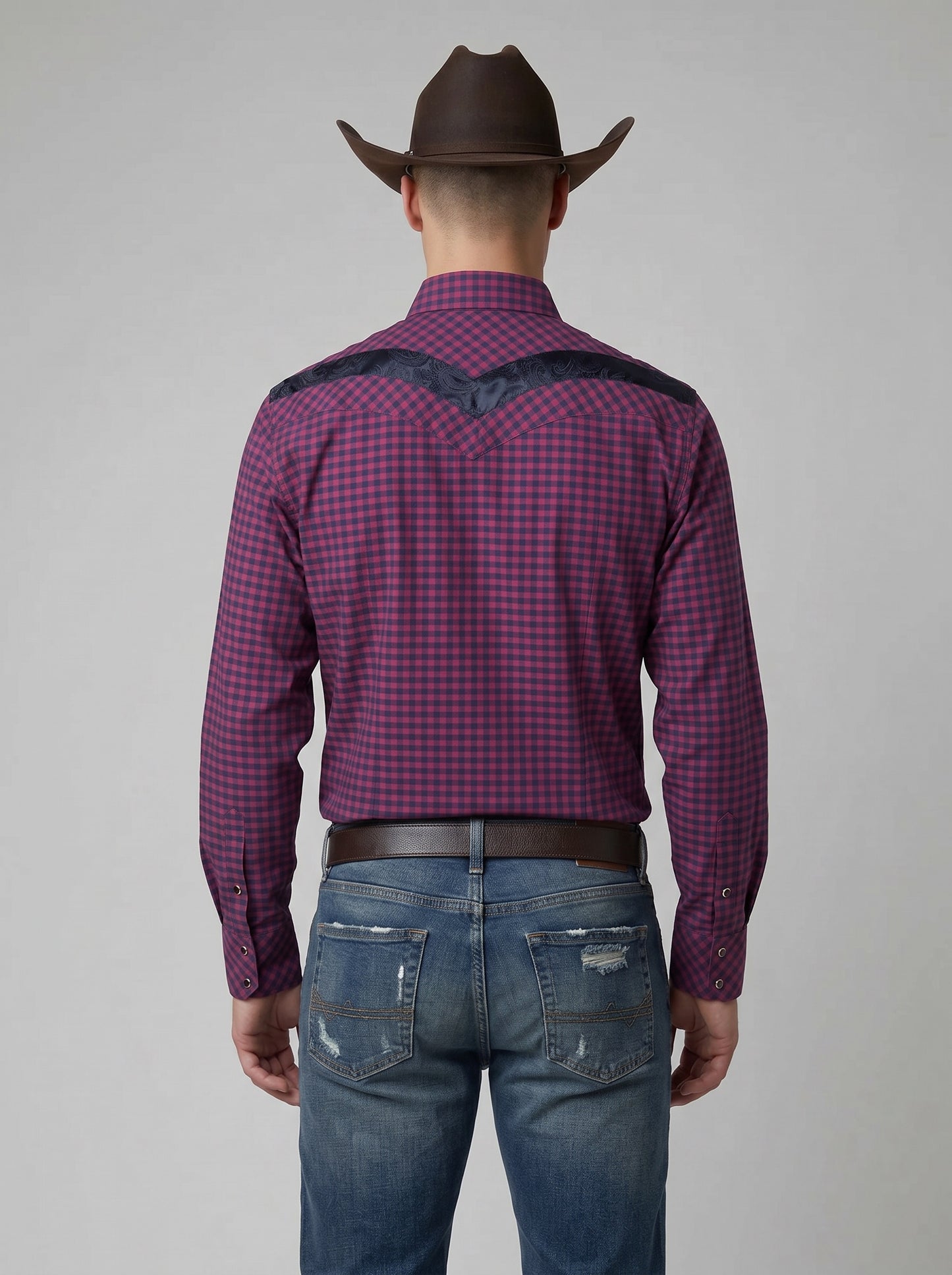 Camisa Rodeo Azul Vino