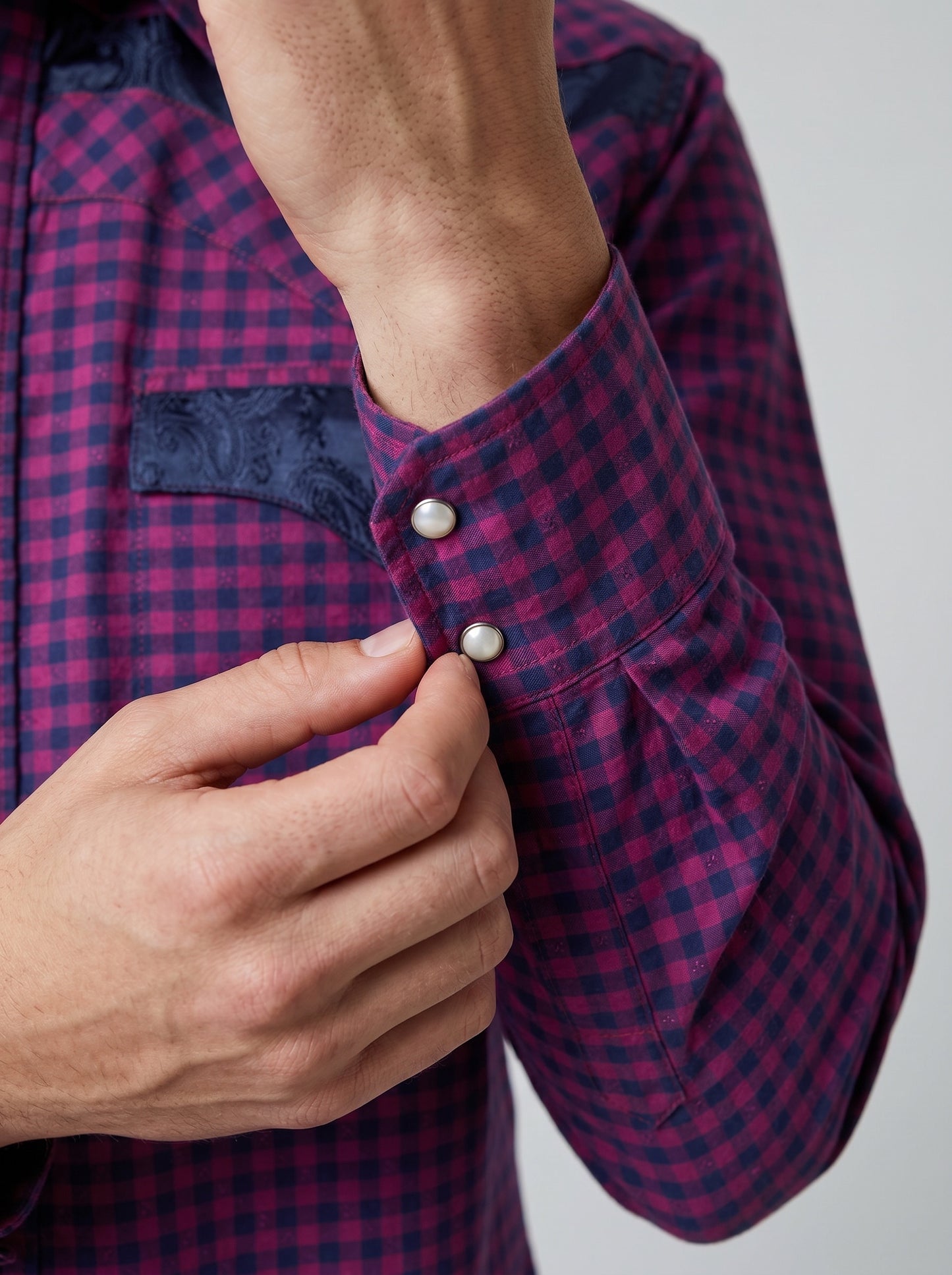 Camisa Rodeo Azul Vino