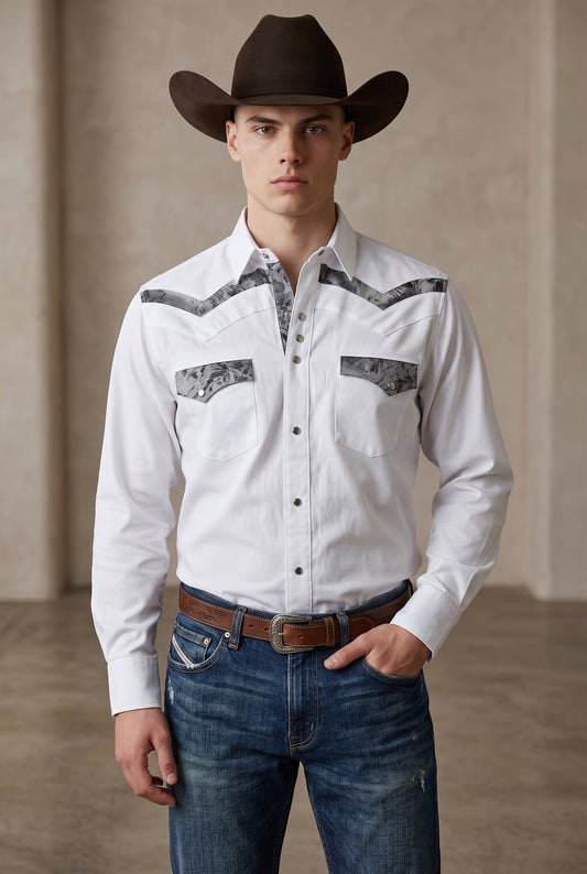 Camisa Rodeo Blanco Oxford