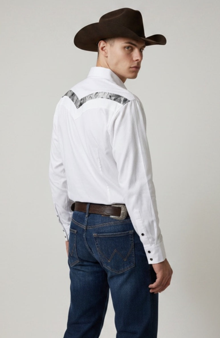 Camisa Rodeo Blanco Oxford