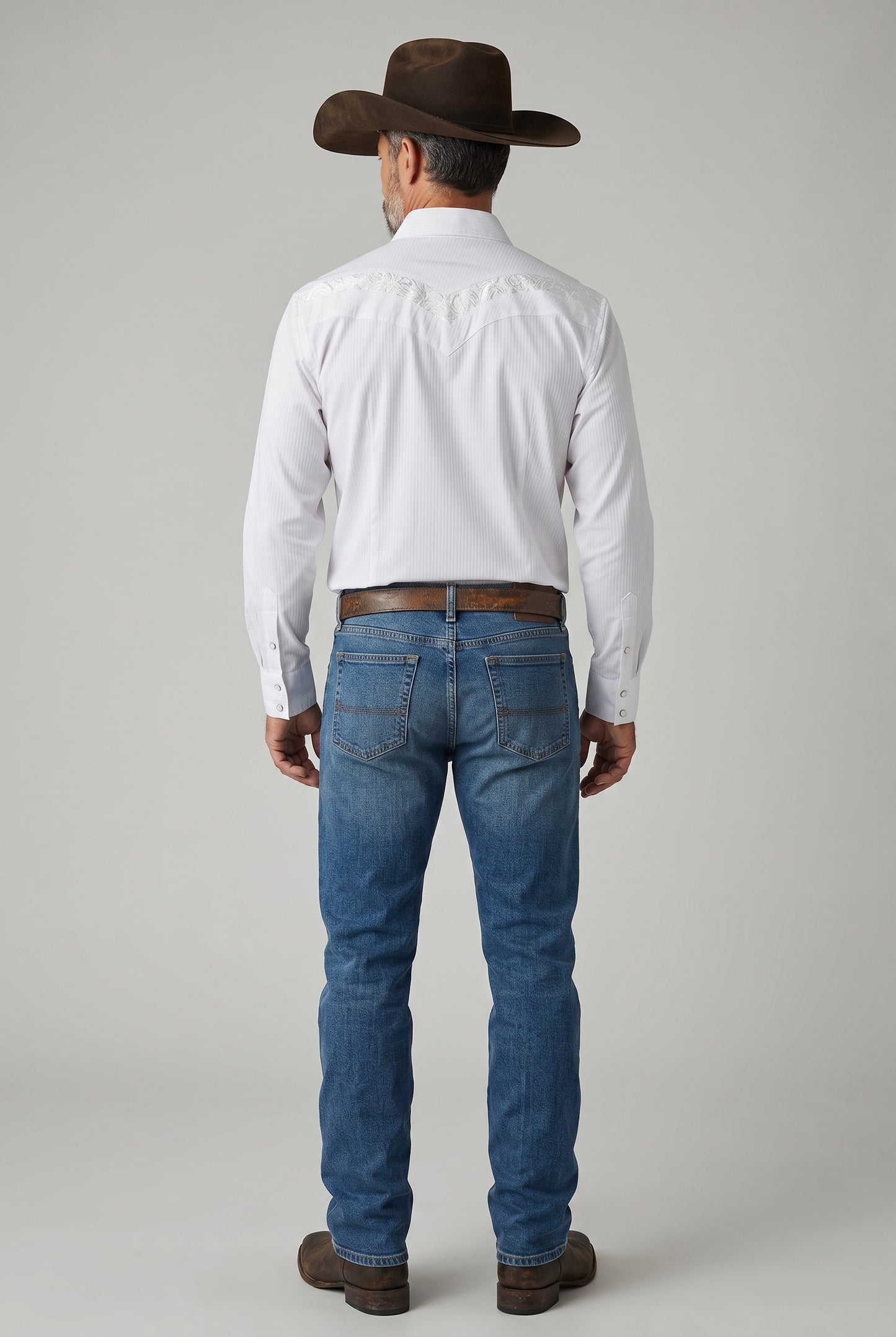 Camisa Rodeo Blanco Plata