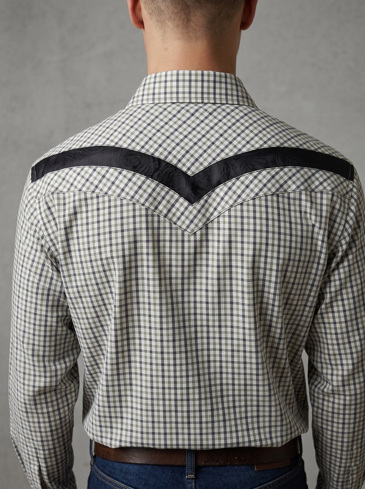 Camisa Rodeo Olivo Negro