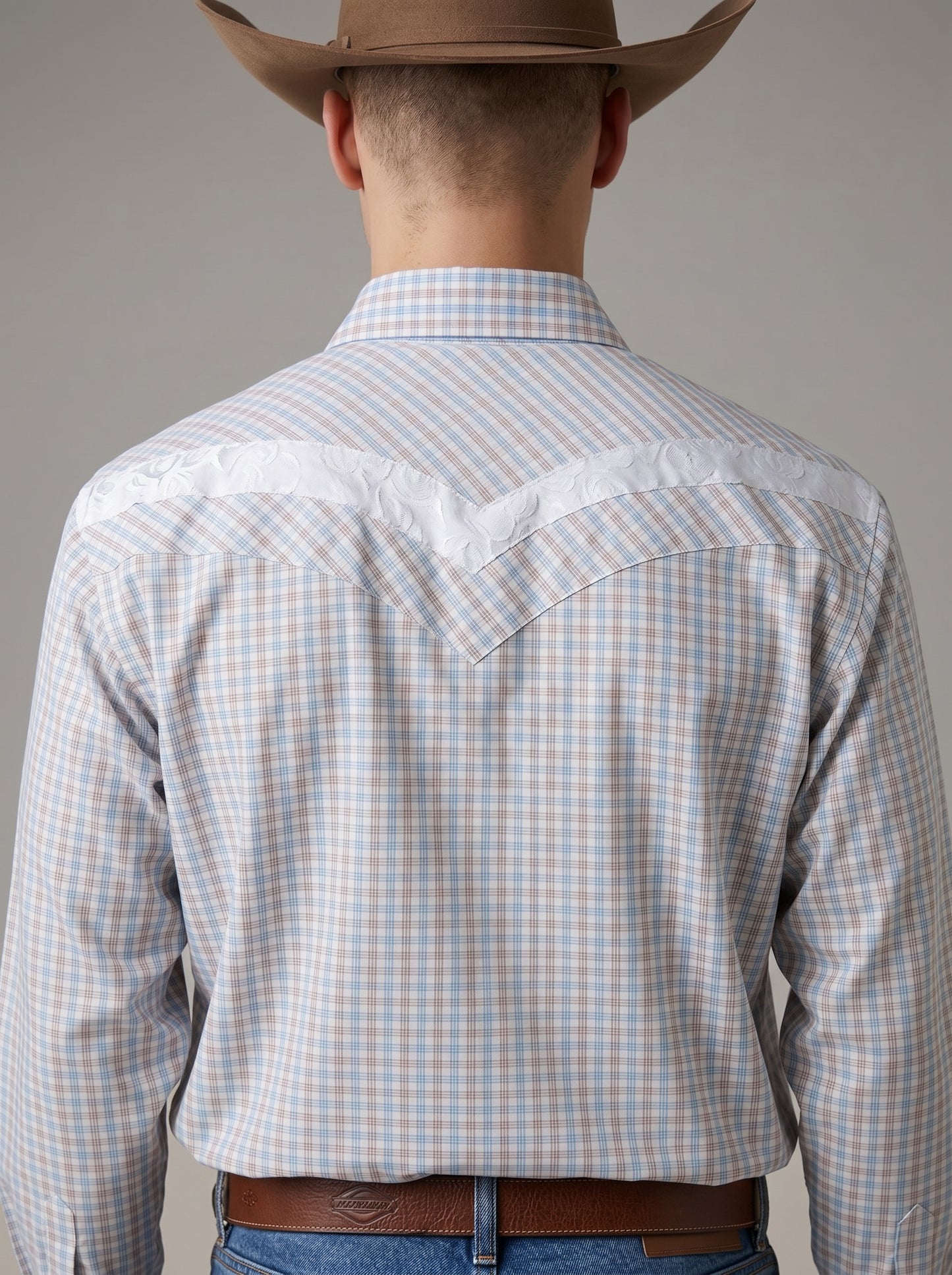 Camisa Rodeo Pastel Plata