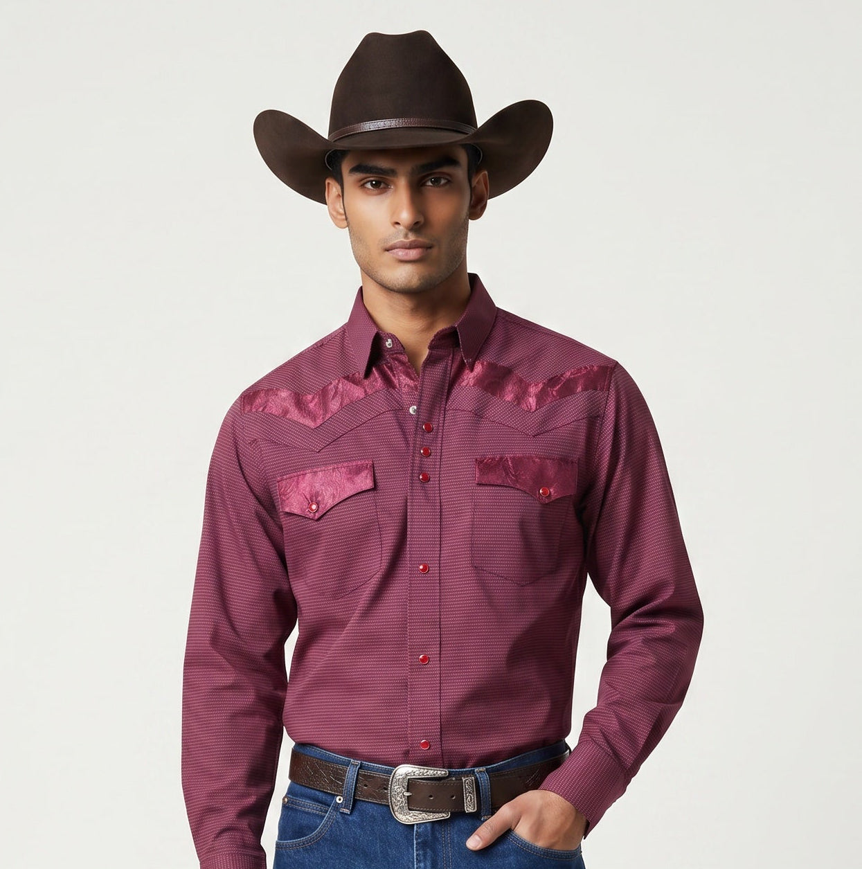 Camisa Rodeo Vino