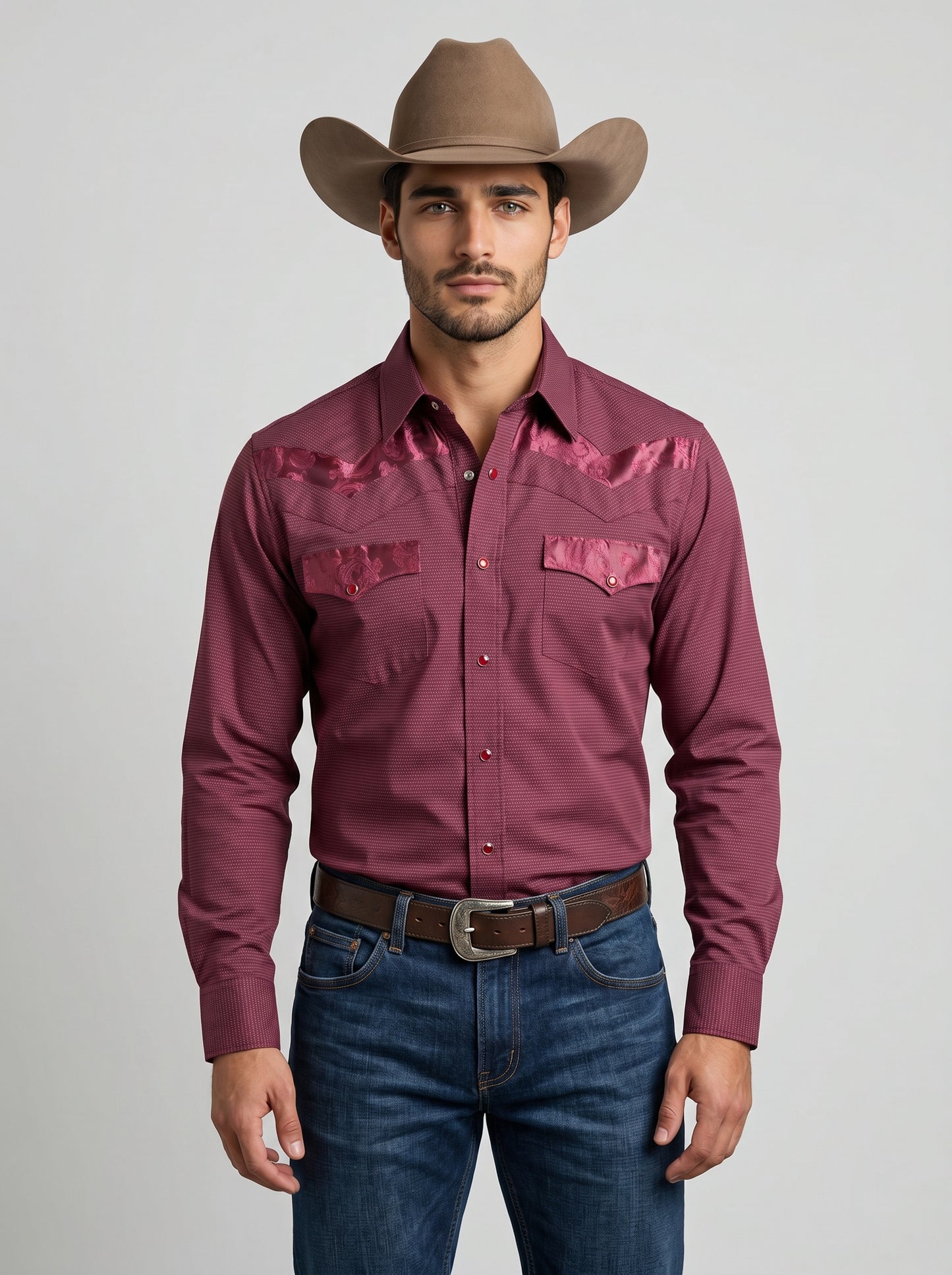 Camisa Rodeo Vino