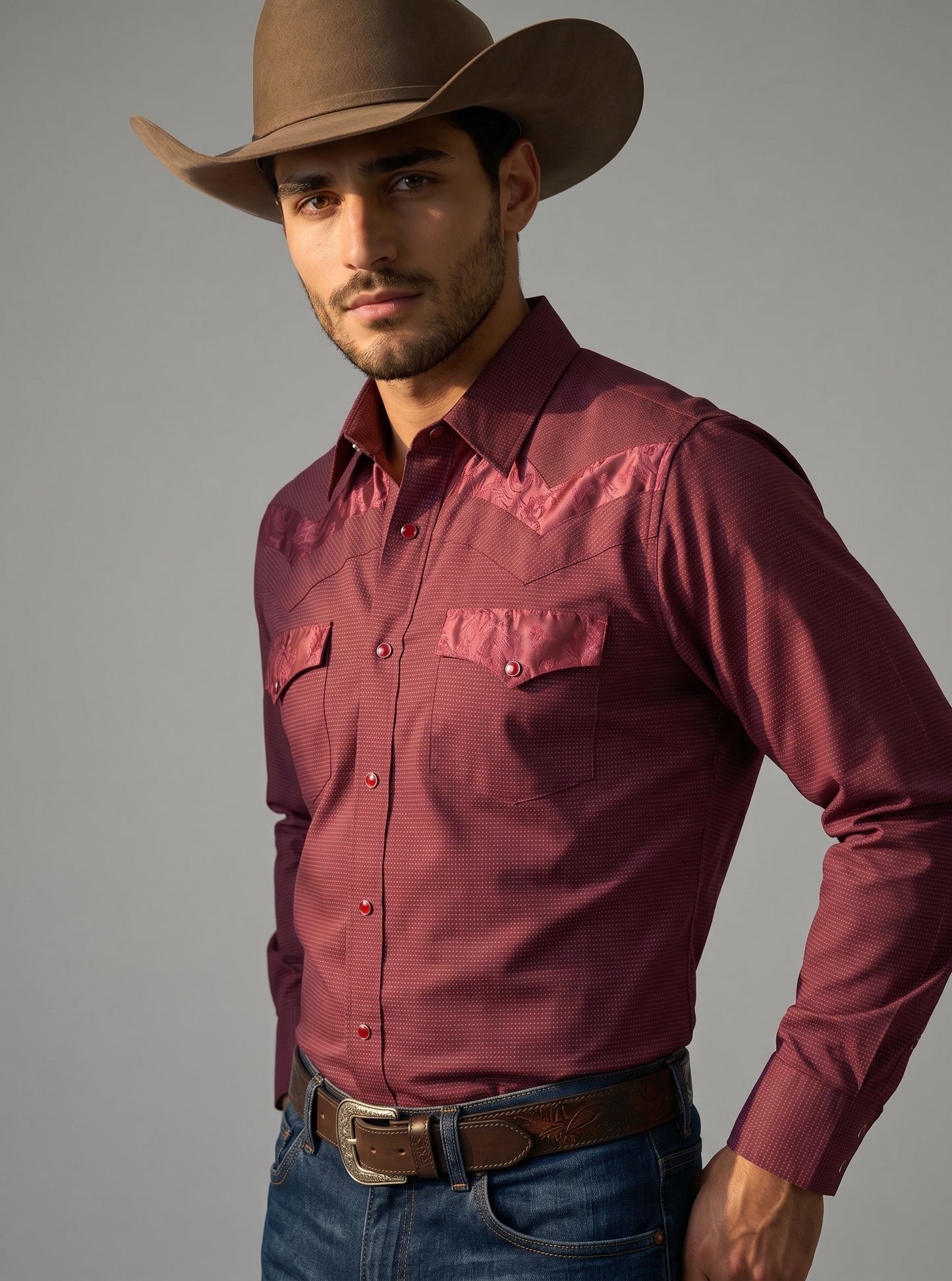 Camisa Rodeo Vino