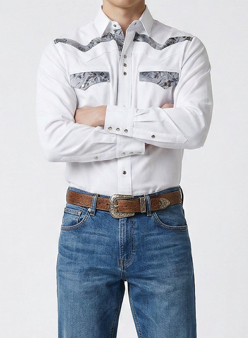 Camisa Rodeo Blanco Oxford
