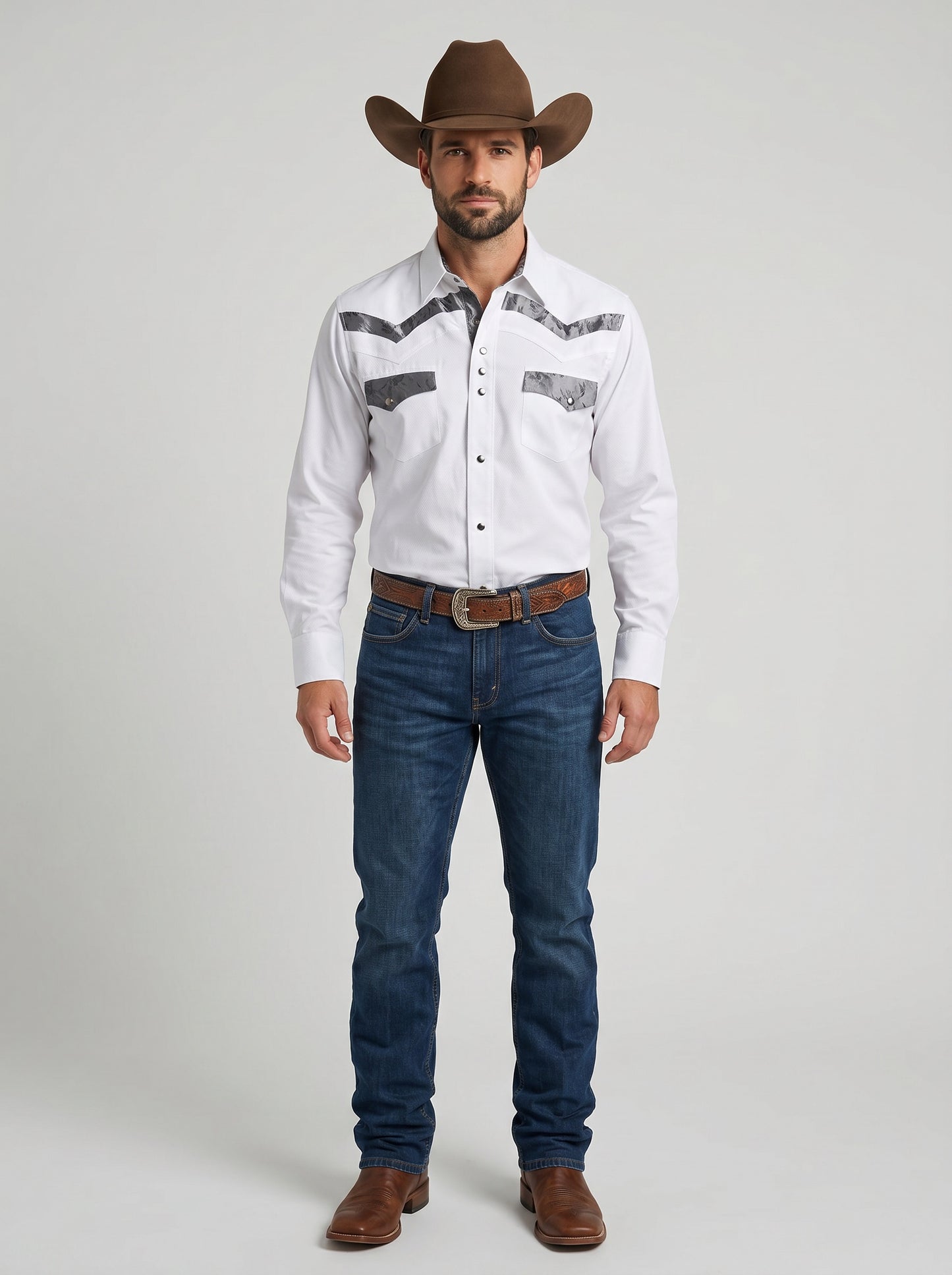Camisa Rodeo Blanco Oxford