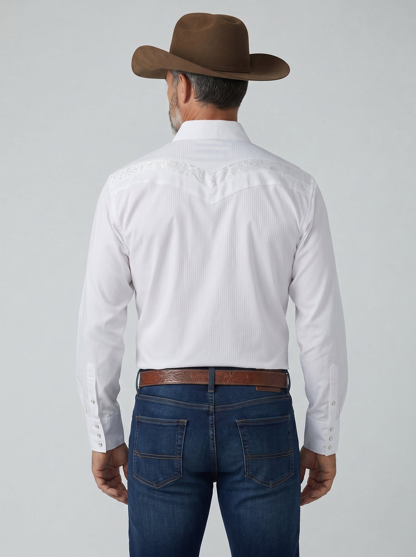 Camisa Rodeo Blanco Plata