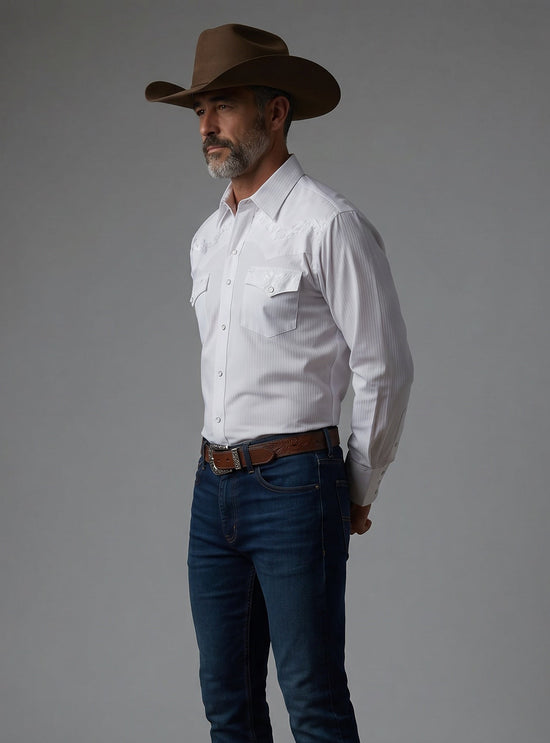 Camisa Rodeo Blanco Plata - Elegancia y Estilo para Cada Ocasión