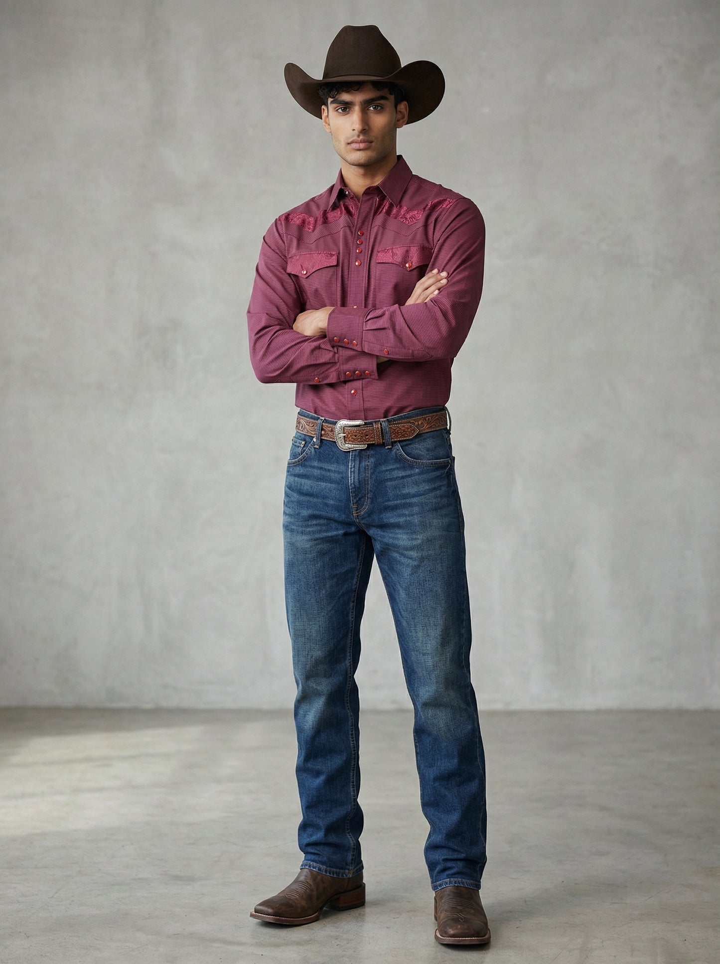 Camisa Rodeo Vino