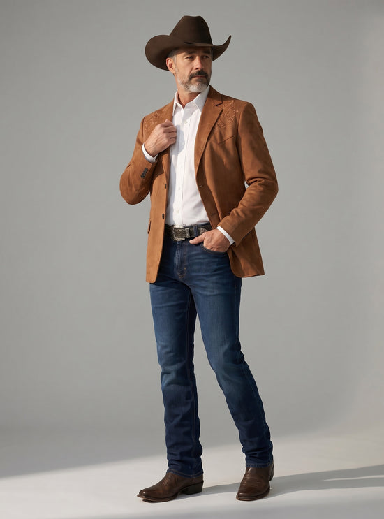 Saco Tribal Ladrillo para hombres - Elegancia y Comodidad en Cada Ocasión